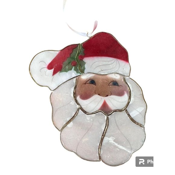 Vintage 70s Handmade Foiled Santa Claus Ornament Christmas Tree Decorati… - Picture 9 of 12